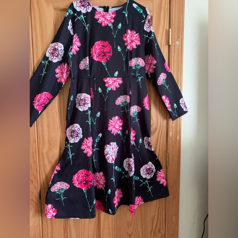 Black Floral Dress